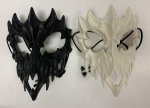 Skeleton Animal Bone Mask Black & White