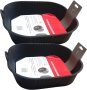 2PCS Reusable High Quality Fryer Silicone Pot Non Stick Rectangle Air Fryer Silicone Basket Reusable Silicone Air Fryer Liner Air Fryer Accessories For