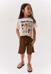 Linen-blend Pull-on Shorts - Brown