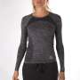 Women Tech Knit Long Sleeve Tee - XS / Teal Melange