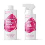 Natural Baby Laundry Pack 1 X Baby Laundry Washing Liquid 1 Litre And 1 X Mite-free Baby Fabric Spray 500 Ml