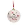 Xmas Ball Polyester 7.5CM White - With Winter Is Coming