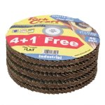 Tork Craft Flap Sanding Disc 115MM 40G 4+1 Free A o