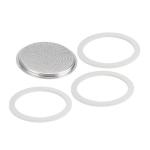 Bialetti Replacement Gasket Filter Plate Pack - Moka Express & Dama - 18 Cup 1 Gasket Only