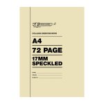 College Books 17MM 72P A4 Speckled Pack Of 10