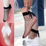 Elegant Women's Breathable Nylon Socks With Cute Bow Detail - Perfect For Spring & Summer