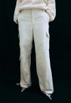 Twill Cargo Trousers - Light Greige