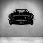Ford Mustang 1969 Front - Rust Coat L 600 X H 400MM