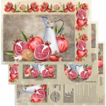 Deco Print Kitchen Set EP3 Pomegranate
