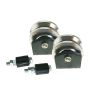 Gate Wheels Set 40MM Complete & Pvc Guides