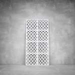 Laser Cut Screen - Design 098 - 2000 X 1000 X 20 Matt White Outdoor