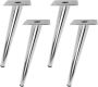 Slanted Silver Furniture Legs