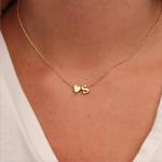 Initial Letter Heart Pendant Clavicle Chain Necklace Alloy Neck Jewelry For Women Birthday Party Gift
