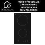 Falco Vitroceramic 2 Plate Domino Induction Hob - 30CM FAL-SSIH-30