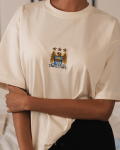 Vintage Crest Boxy Tee-cloud Dancer - 4XL
