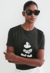 T-Shirt With A Motif - Dark Grey mickey Mouse