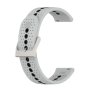 For Suunto 9 Peak Universal Colorful Hole Silicone Replacement Strap Watchband Grey Black