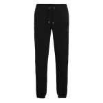 Contrast Stitching Sweatpants -black