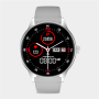 Volkano Fit Soul Series Silver Plated Silicone Smart Watch