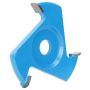 Carbide Triangle Blade 3 Teeth Carving Tool For Angle Grinder