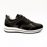 Savoy LWOV404 Ladies Closed Shoe Lace-up Black