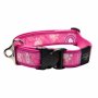 Rogz Fancy Dress Extra Extra Large 40MM Special Agent Dog Collar Pink Paw Design Waggs Pet Shop