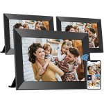 Bigasuo 10.1 Inch Wifi Digital Picture Frame Ips HD Touch Screen Cloud Smart Photo Frames With Built-in 32GB Memory Wall Mountab
