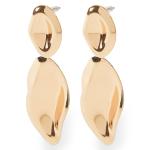 Goldair Gold Hammered Statement Earrings