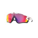 Oakley Jawbreaker Sunglasses With Prizm Road Lense & Polished White Frame