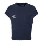 Navy Crop T-Shirt