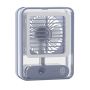 Portable Air Transparent Spray Light Fan With 3-SPEED Wind Gears