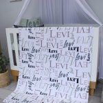Fleece Blanket Name Blanket Dark Greens And Greys