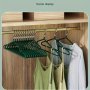 10pcs Clothes Hangers With Non-slip Design Traceless Clothes Racks Sturdy Heavy Duty Coat Durable Hangers Household Clothes Drying Storage And Organization For Bedroom Bathroom