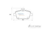 Stone Brake Pad Set Rear SP83260