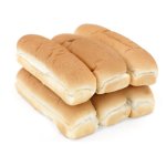 White Hotdog Rolls 6-PACK