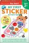 Play Smart My First Sticker Book 2+ - Preschool Activity Workbook With 200+ Stickers For Children With Small Hands Ages 2 3 4: Fine Motor Skills   Full Color Pages     Paperback