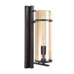 Raquel Metal And Glass Outdoor Wall Light
