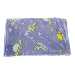 Kids Soaring In Space Glow In The Dark Blanket