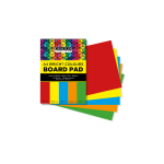 A4 Board Pad 20 Sheet Bright Assrt