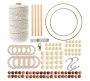 121 Pcs Premium Diy Macrame Craft Kit For Dream Catcher Plant Holders With Basic Instructions & 100M 3MM Chord Included