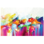 Abstract Flowers Wall Art Canvas Print 1200 X 800