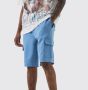 - Men's Tall Fit Scuba Relaxed Cargo Shorts - Slate Blue