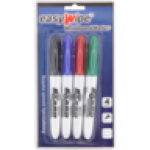 Easywipe Bullet Point Whiteboard Marker Set 4-PIECE