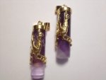 Amethyst Plated Phoenix Pendant SX3