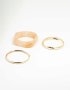 Goldair Gold & Acrylic Bangles 3-PACK