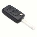 2 Buttons Keyless Entry Remote Key Fob Key Shell Case Compatible With Citroen C2 C3 C4 C5 C6 C8 CE0523 Peugeot 207 307