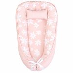 Light Pink Daisy Flower Baby Nest Newborn Lounger