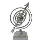 Retro Armillary Sphere Solid Aluminium