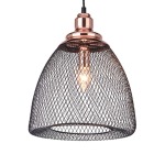 Steel Mesh Pendant Light Copper