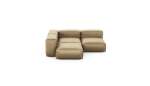 Three Module Corner Sofa - Velvet - Caramel - 199CM X 199CM